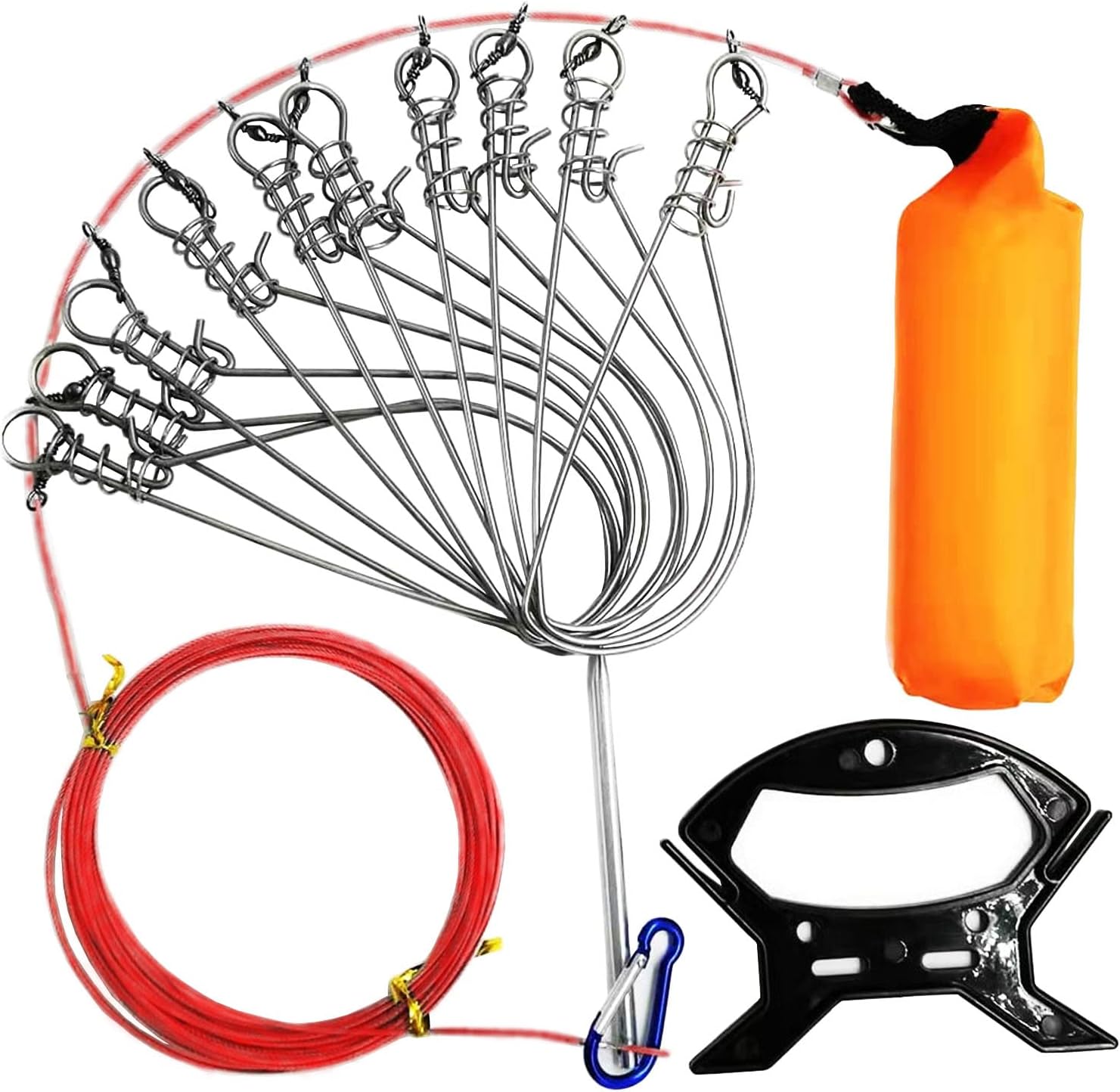 OXDFNZU Fishing Stringer Live Fish Lock, Stainless Steel