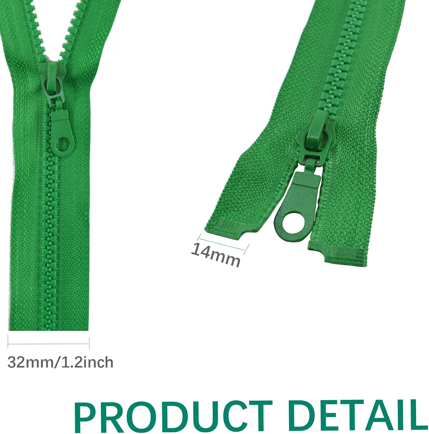 10Pcs 28Inch Separating Jacket Zippers for Sewing Jacket Coat Sports Suits Plastic Resin Zipper Replacement Bulk Kit, 10 Color