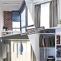 Vista 7 de Paquete de 4 soportes ovalados para barra de armario con 1 orificio de montaje, soporte de barra de armario para varillas ovaladas de 0.591 x 1.181