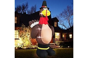 TURNMEON 12 Foot Giant Turkey Inflatables Thanksgiving Decoration
