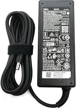 Dell 65W 4.5mm tip Laptop Charger,Latitude 3320 3330 3340 3420 3430 3435 3440 3450 3520 3530 3535 3540 AC Adapter, Black, DA65NM191