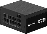 CORSAIR SF750 (2024) Fully Modular SFX Low Noise 80 Plus Platinum Power Supply – ATX 3.1 Compliant – PCIe 5.1 Ready – Small Form Factor – SFX-to-ATX Bracket Included – Black - 1