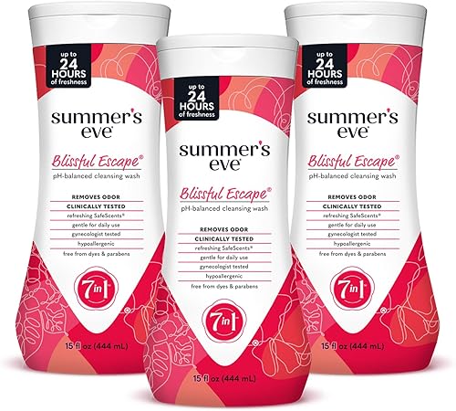 Miniatura 9 de Summer's Eve - Lavado femenino diario para todo el cuerpo, simplemente sensible, jabón corporal suave con pH balanceado para mujeres, elimina el