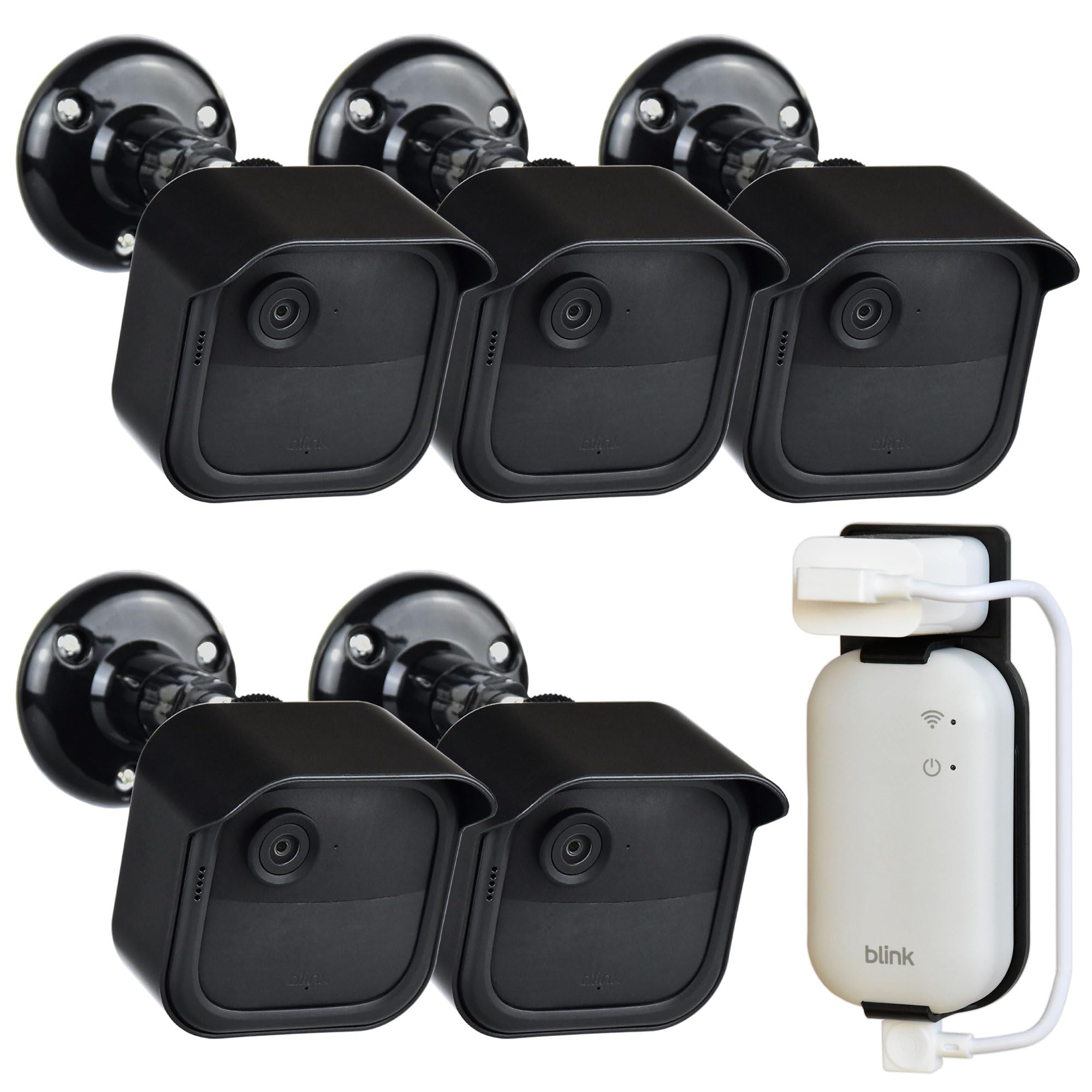All New Blink Outdoor 4th & 3rd Gen Camera Mount Bracket,5 Pack Full Weather Proof Housing/Mount for Blink Outdoor Cameras Security System(Blink Camera not Included)