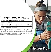 Vista 4 de NaturesPlus Herbal Actives - Arroz de levadura roja de liberación extendida, 600 mg, 60 tabletas, paquete de 2, apoya el bienestar general