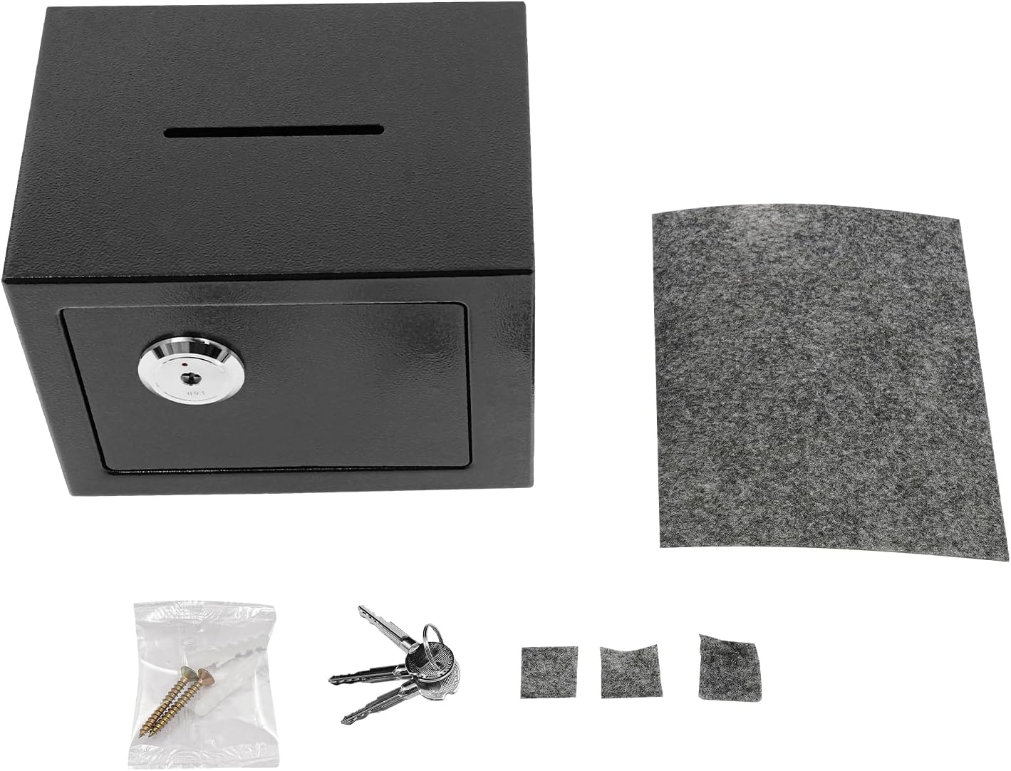 LIKARVA Mini Safe Box and included components laid out