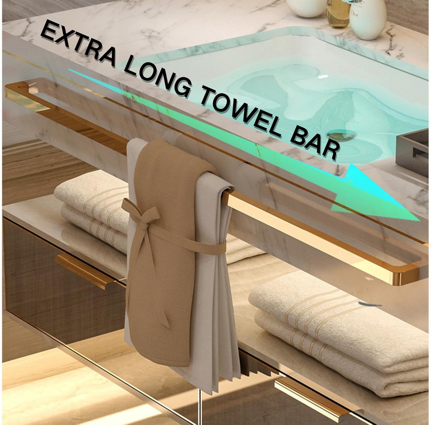 Single Sink Bathroom Vanity,Bathroom Vanity With Sink,Stylish Design Wall Mounted Floating Bathroom Vanities LED Smart Defog Mirror Cabinet, Bathroom Vanity Large Storage Drawer/Dark Brown 32"