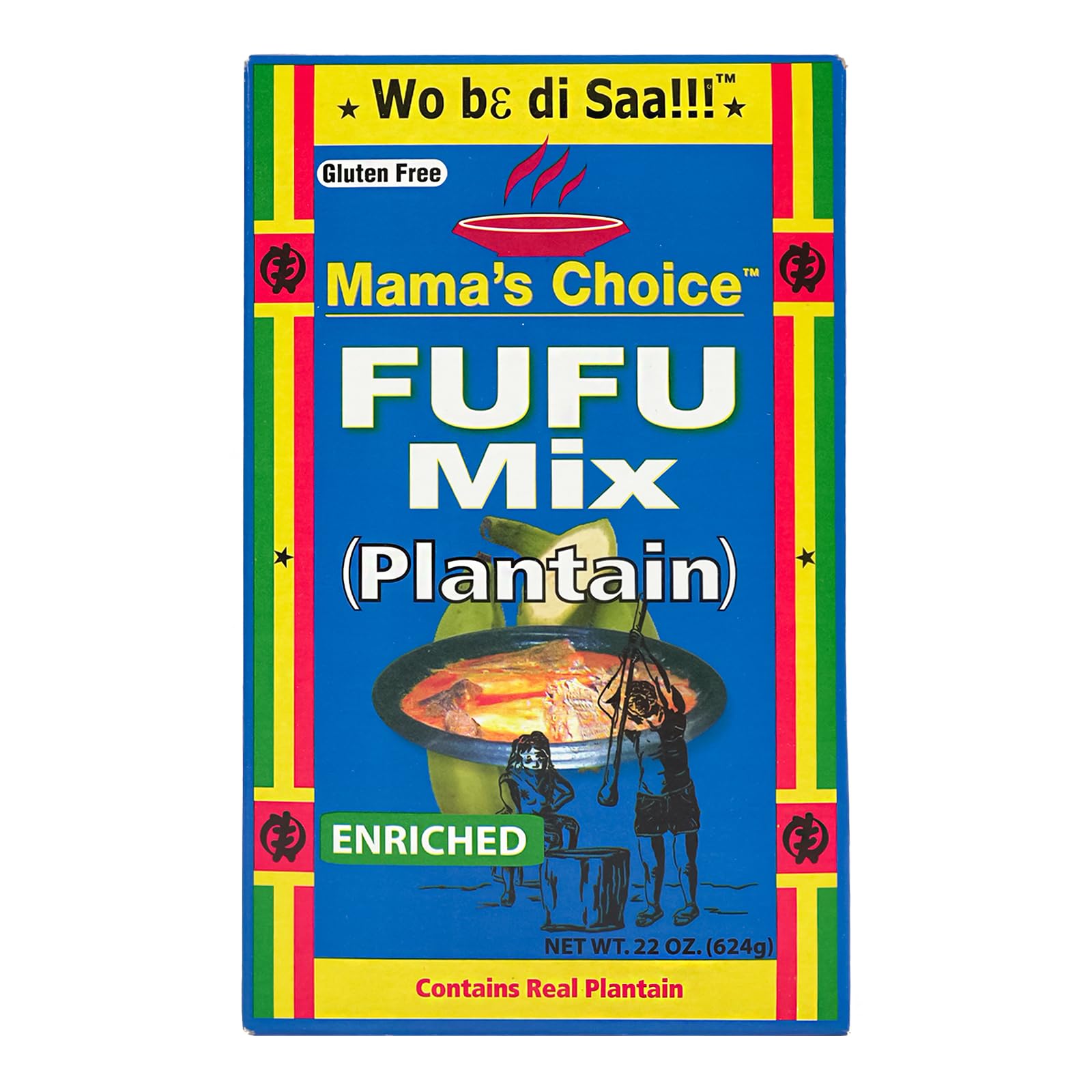 3er Pack (3x624g) Mama´s Choice Fufu Mix Plantain