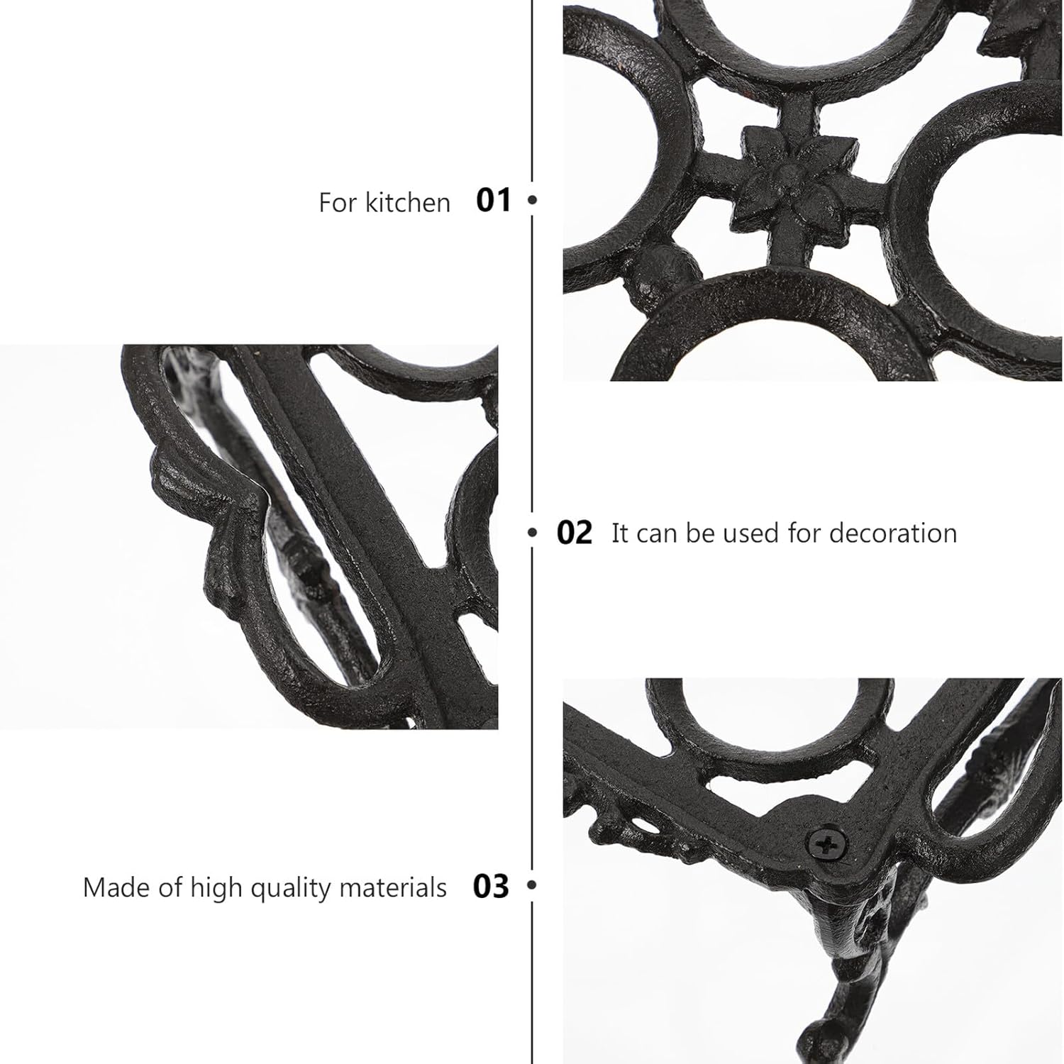 iplusmile Large Cast Iron Kitchen Egg Rack Basket for Dining Table Egg Storage Holder for Home and Restaurant Use