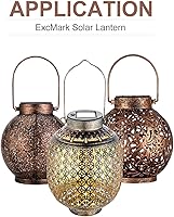 Vista 6 de EXCMARK Partes de luz solar tapas superiores con batería recargable para linternas solares (diámetro 2.4 pulgadas)