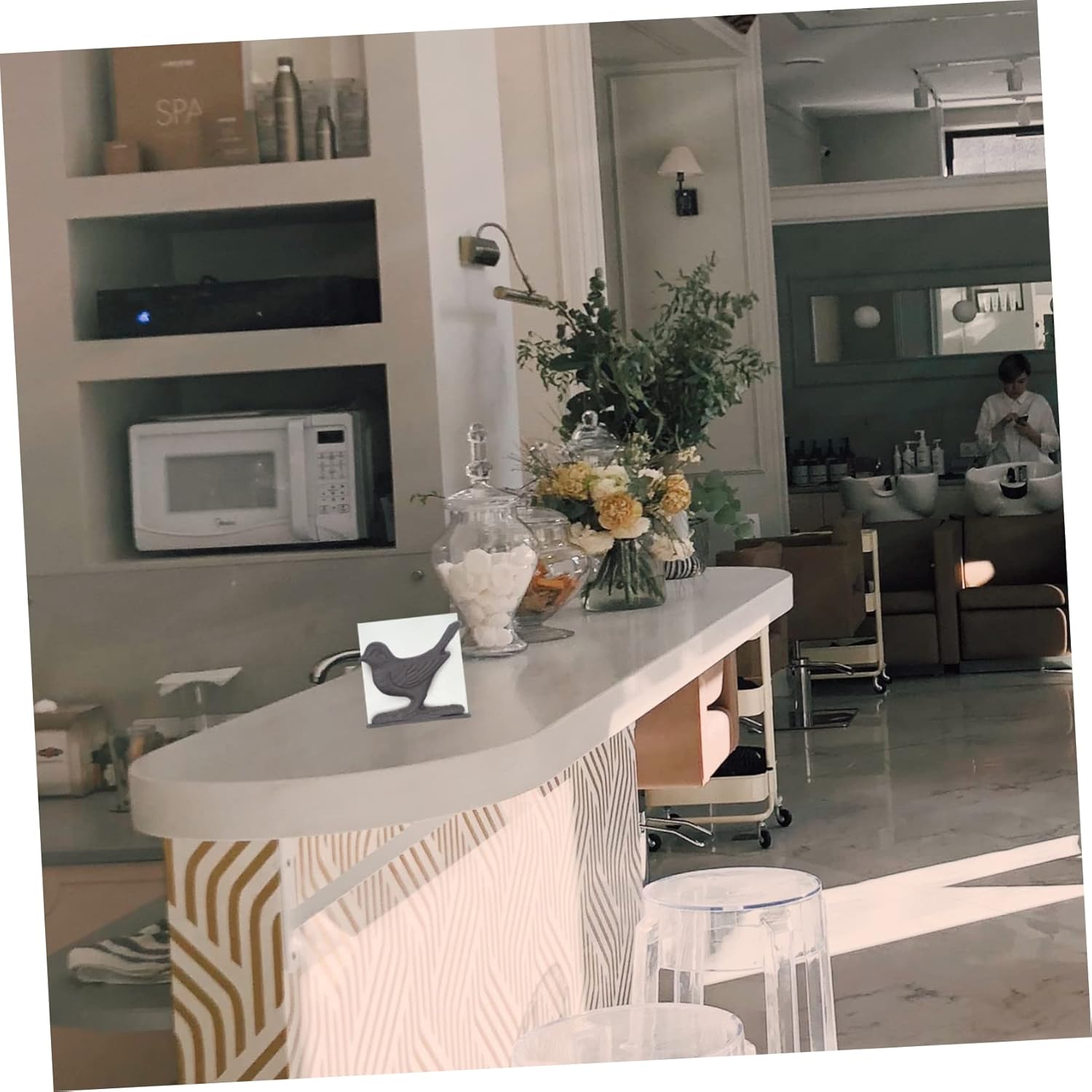 Cabilock Cast Iron Napkin Holder Stand Vintage Tabletop Napkin Dispenser for Kitchen Dining and Picnic Rustic Decor