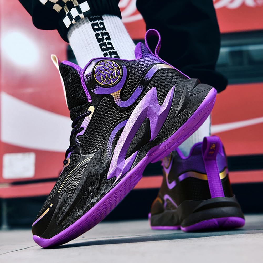 Unisex Basketball Shoes Breathable Non Slip Running Athletic Cushion Sports Fashion Sneakers