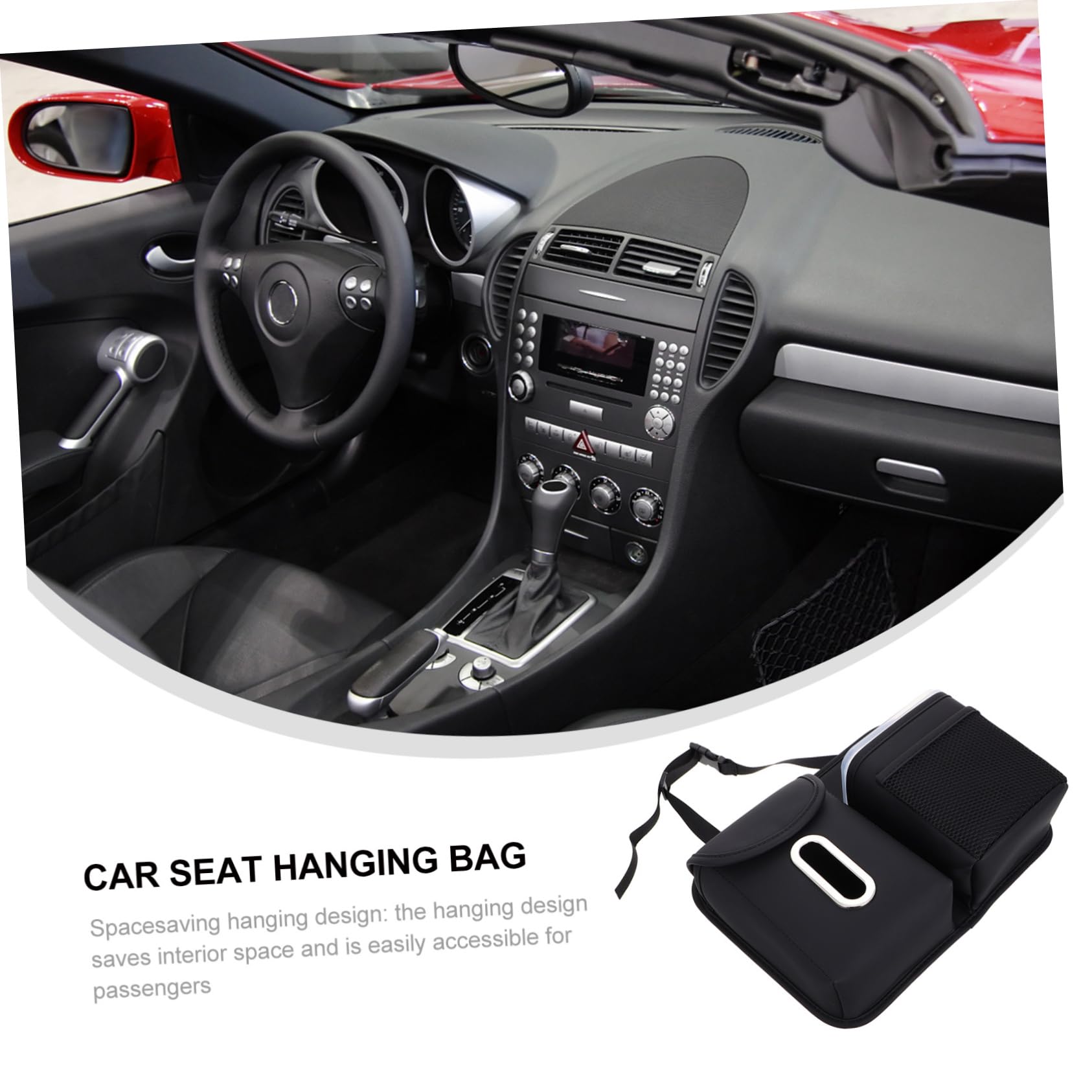 Organisateur Multifonctionnel De Siège Arrière Pour Voiture Avec Porte-mouchoirs Et Support De Gobelet De Rangement Pratique Pour Maintenir Votre Intérieur Automobile Propre Et