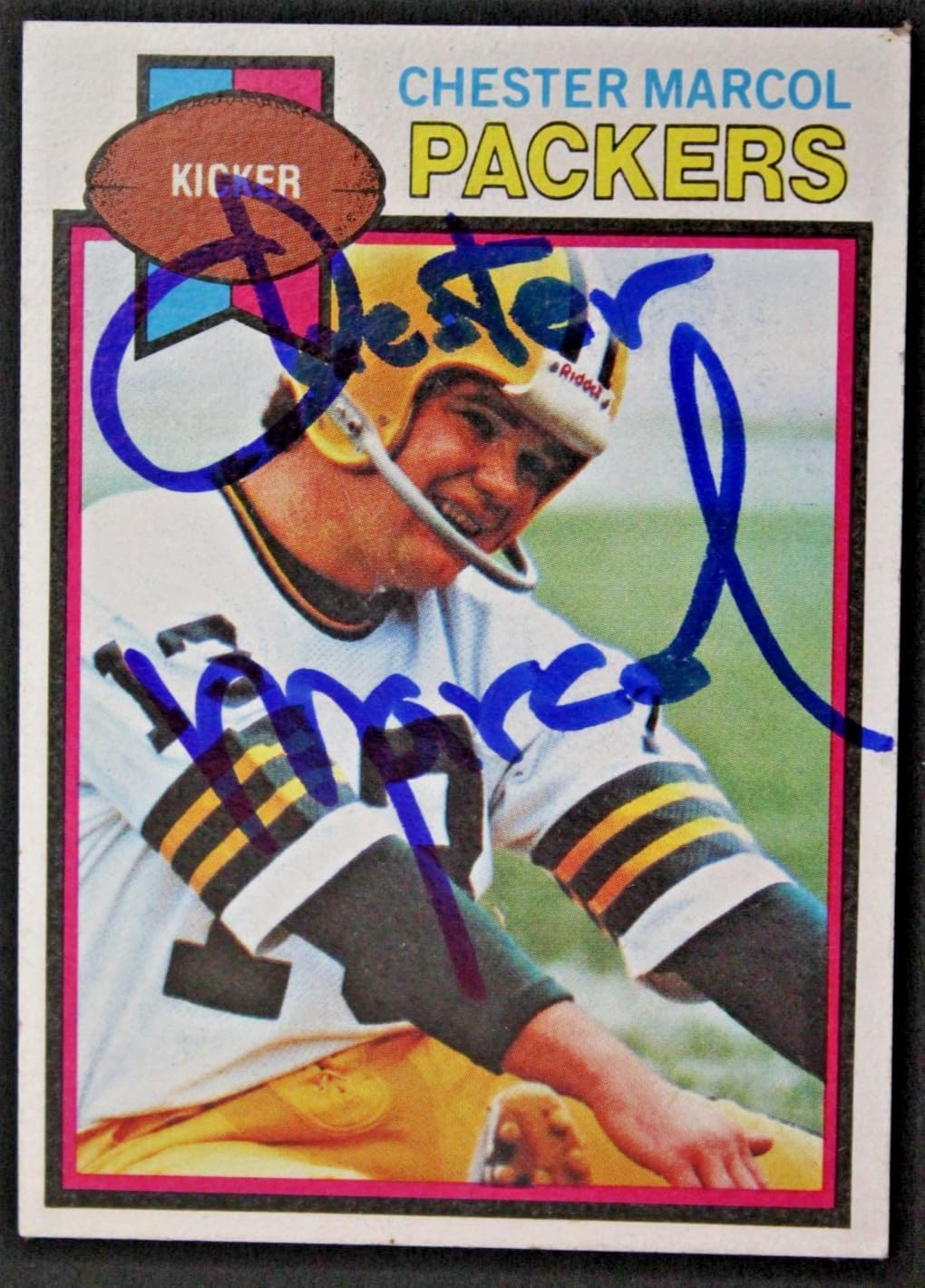 Chester Marcol Green Bay Packers Autograph Signed 1979 Topps #11 Football Card