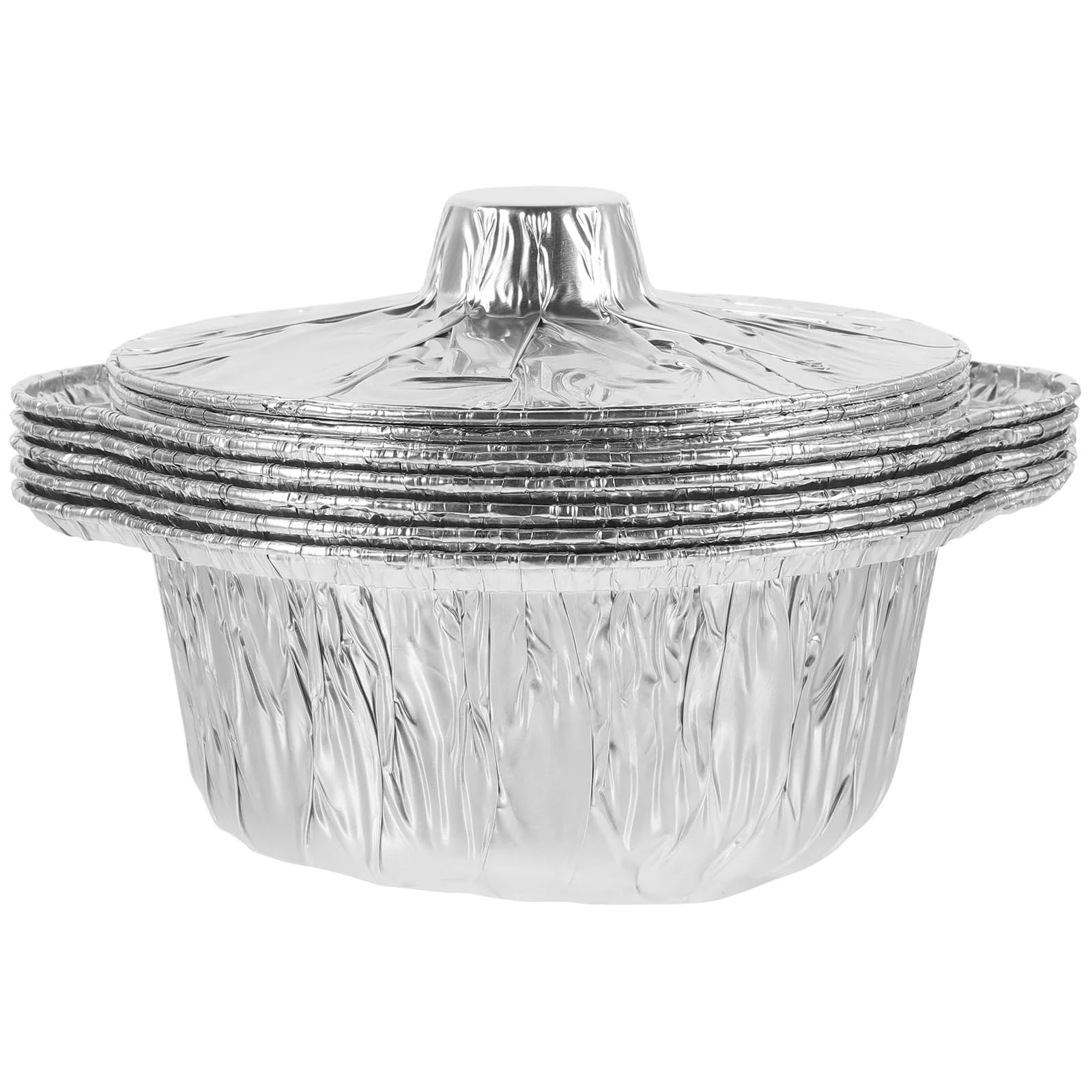 Cuisson en Aluminium 1000ml avec Couvercles récipients jetables pour Camping et Rôtissage 5 pcs