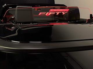 Wind Deflector for Camaro 6 Convertible 2016+, Wind Blocker with Camaro Fifty Logo, Multi-Color LED w Dimmer Remote, Bundle Price…