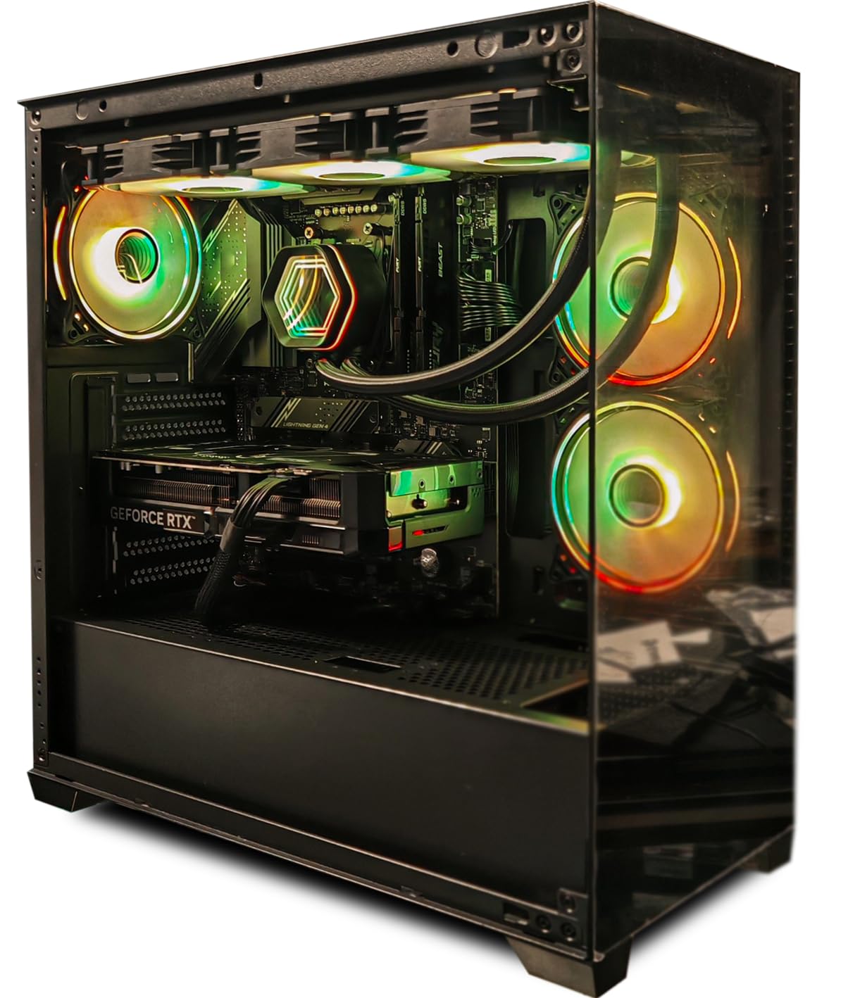 PCケース(自作PC用) Pc Gamer Ryzen 7 9800X3D , RTX 5080 Cohix Sense Gaming PC • RTX 5080 16GB • Ryzen 7 9800X3D 8-Core
