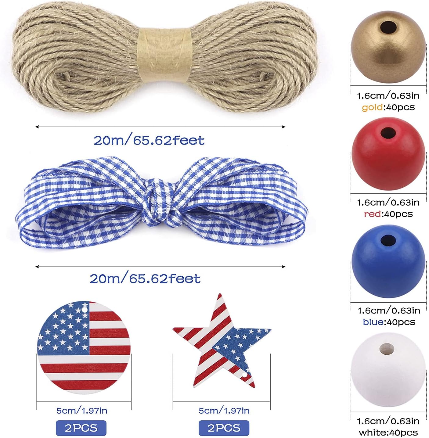 160 Pieces Natural Wood Round Beads Colorful Smooth Painted Wooden Beads Loose Spacer Beads Rustic Farmhouse Bead for Garland Jewelry Home Decoration Making and DIY Crafts