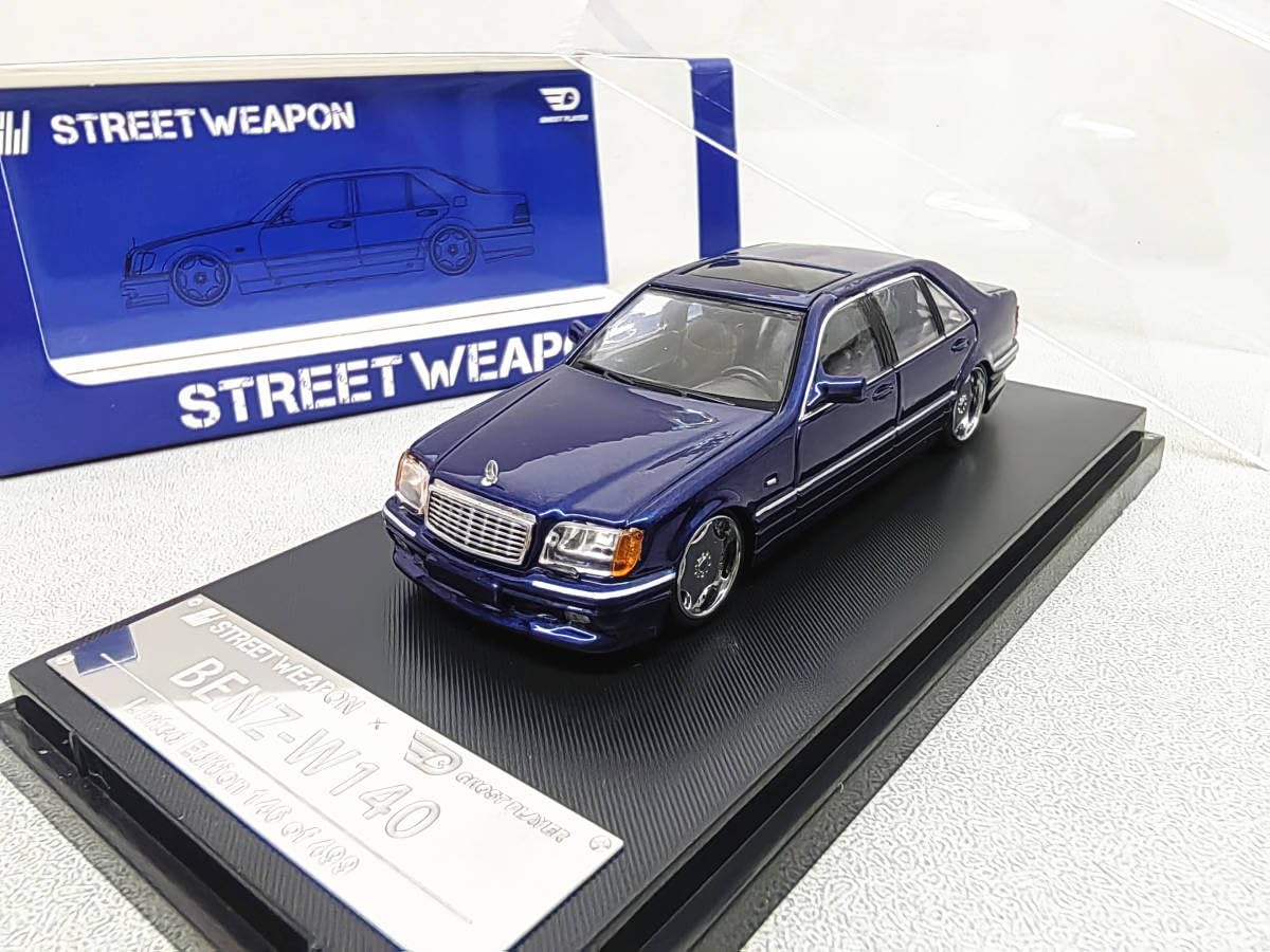 Amazon | SW 1/64 ベンツ S600 W140 青 | ミニカー・ダイキャストカー