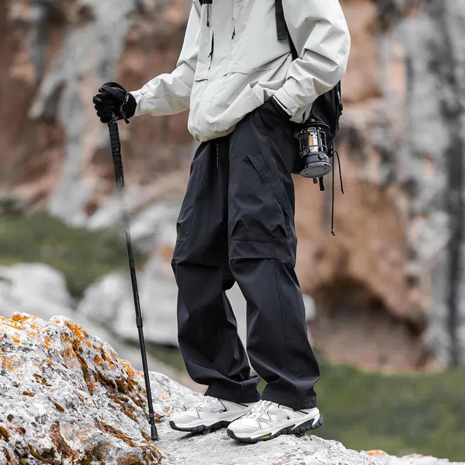 Pantaloni Sportivi Casual in Stile Americano per Gli Uomini in Primavera e Autunno Pantaloni Lisci con Coulisse