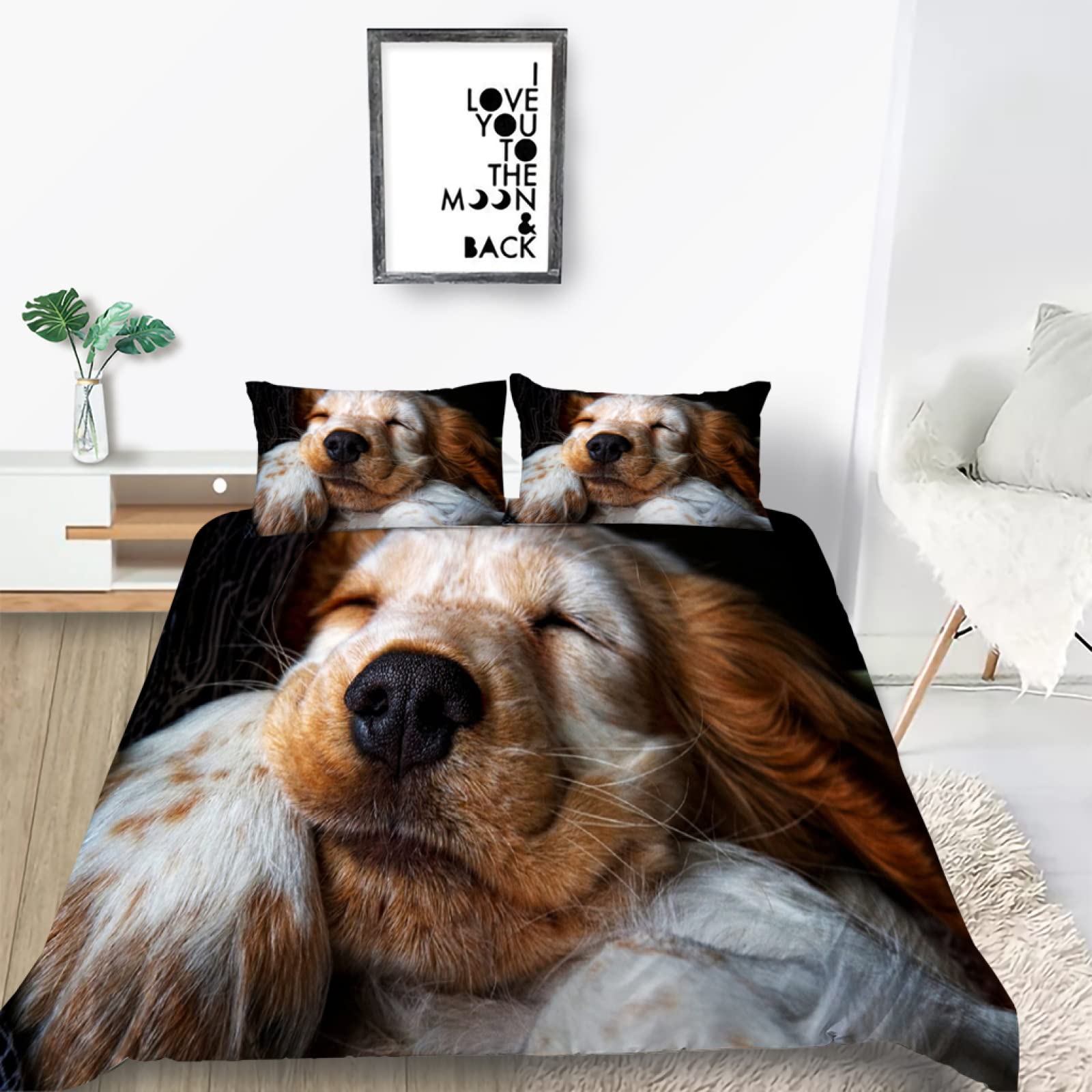 Sleep】ベア柄掛けカバー（ダブル）(掛け布団カバー)｜ルームウェア