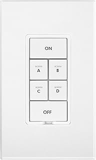 Insteon Dimmer Light Switch Smart Keypad, in-Wall 6-Button Dimmer Keypad & Scene Controller, Connect Up to 5 Devices, 150W LED Capacity, Works with Alexa & Google Assistant, Hub Required - 2334-232