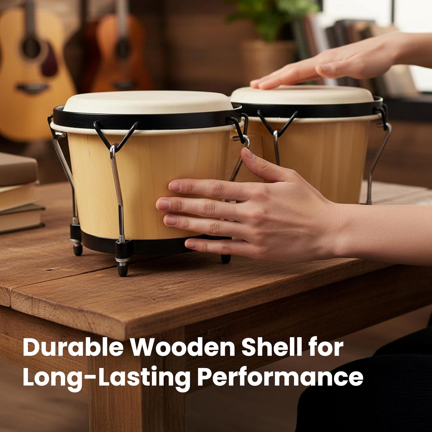 Gearlux Tunable Bongos - Natural