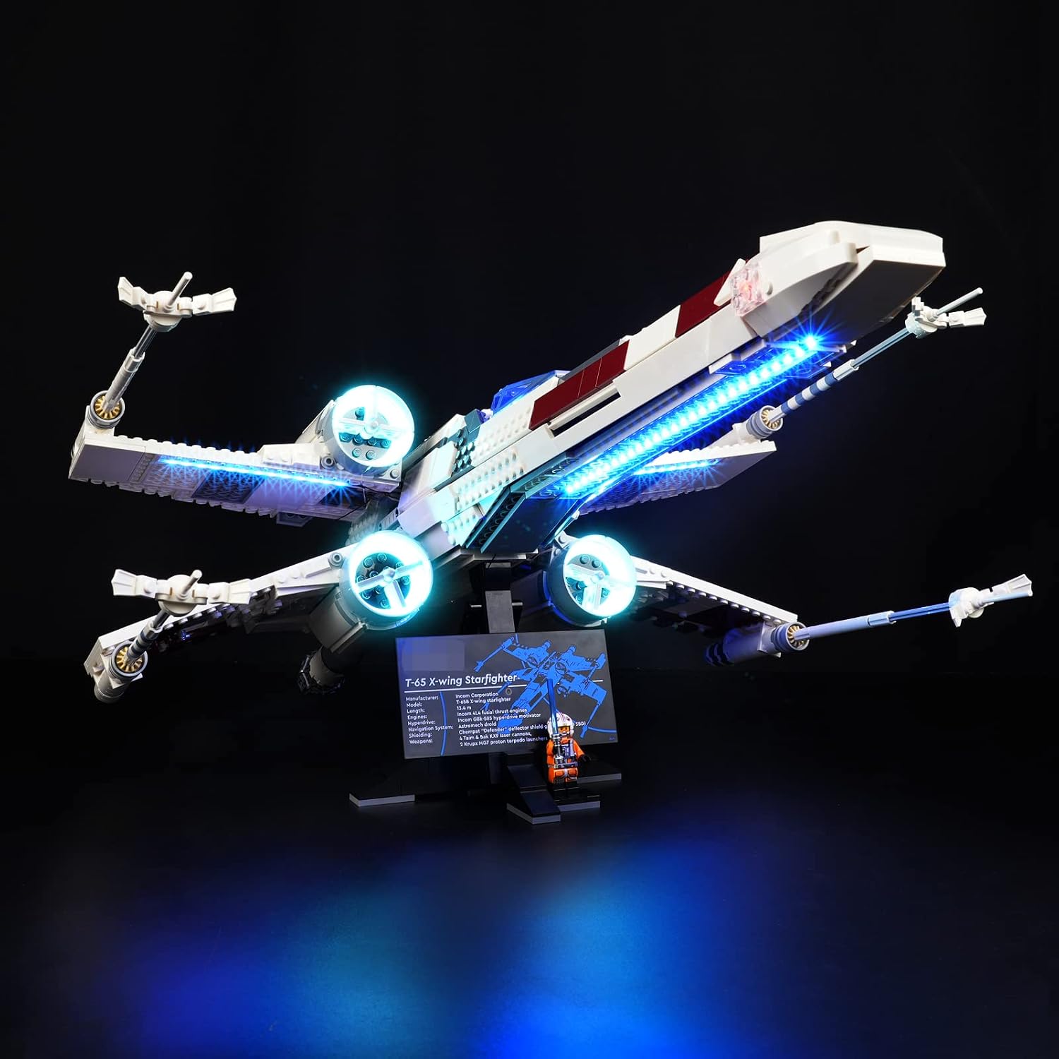 LED Light Kit for Lego X-Wing Starfighter 75355, Premium DIY LED Lights Set Compatible with Lego 75355, Lighting Your Toy for X-Wing Starfighter - NOT Included Lego Model (Classic Version)