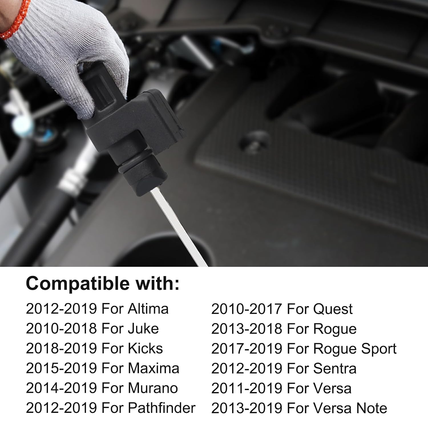 Transmission Oil Level Dipstick Indicator Gauge Cap 31086-3TA1A for Nissan for Rogue for Sentra for Altima for Versa 2010-2019