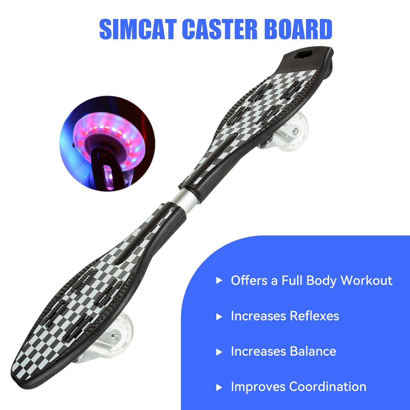 Tabla giratoria, patineta giratoria de 2 ruedas con ruedas de 360 grados, tablero giratorio ligero y duradero para niños, adolescentes y adultos (2) 4