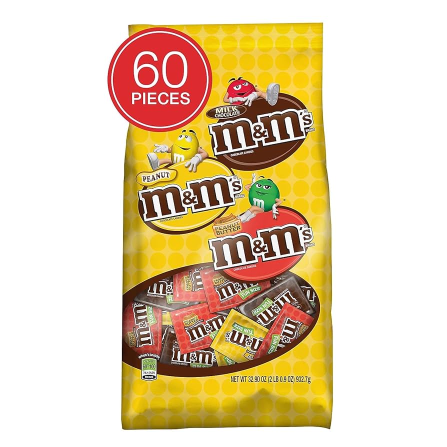 Ｍ＆Ｍ's M&M's Colored Peanut Fun Size Halloween Chocolate Candy