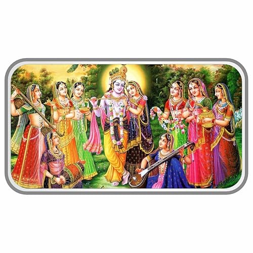 Sikkawala Radha Krishan Color 999 Silver Coin
