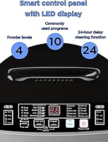 Vista 3 de 17.7 lbs Full Automatic Washing Machine with Spin Dryer - 10 Wash Programs, 8 Water Levels, LED Display, Drain Pump, Washer for Apartment, Dorm