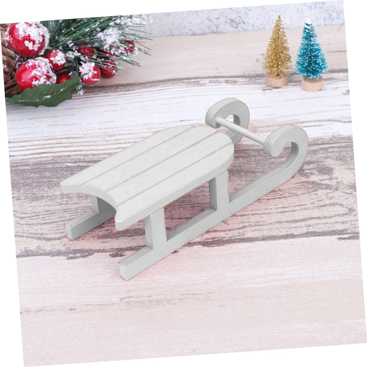 MAGICLULU 8 Sätze Weihnachtsschlitten Ornamente Gewichtsschlitten Weihnachtsschmuck Schneeflocken Schlitten Schneemann Weihnachtsdekorationen Aufblasbarer 2 Stück * 8
