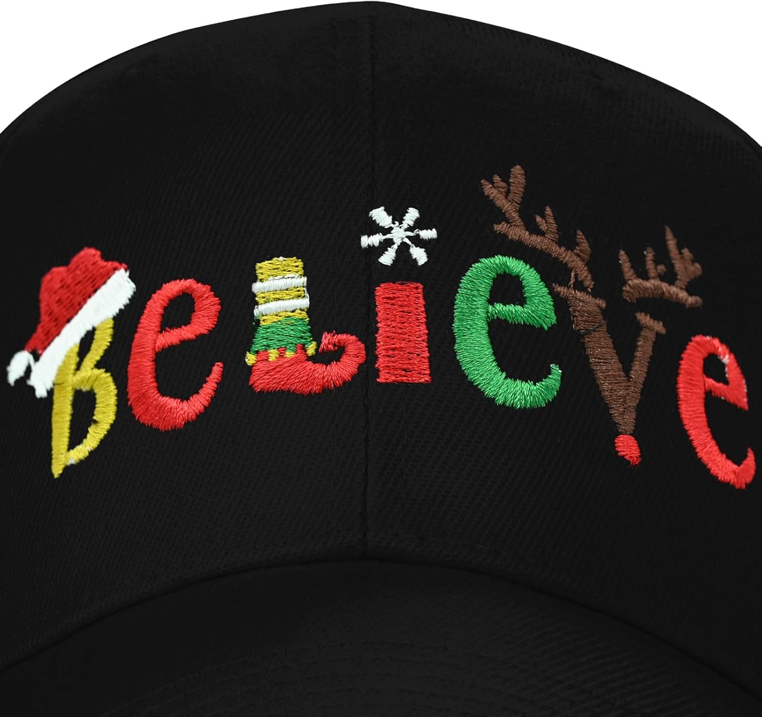 Embroidered Baseball Cap for Women Men Adjustable Baseball Hat Black Baseball Cap Trucker Hat - Image 2