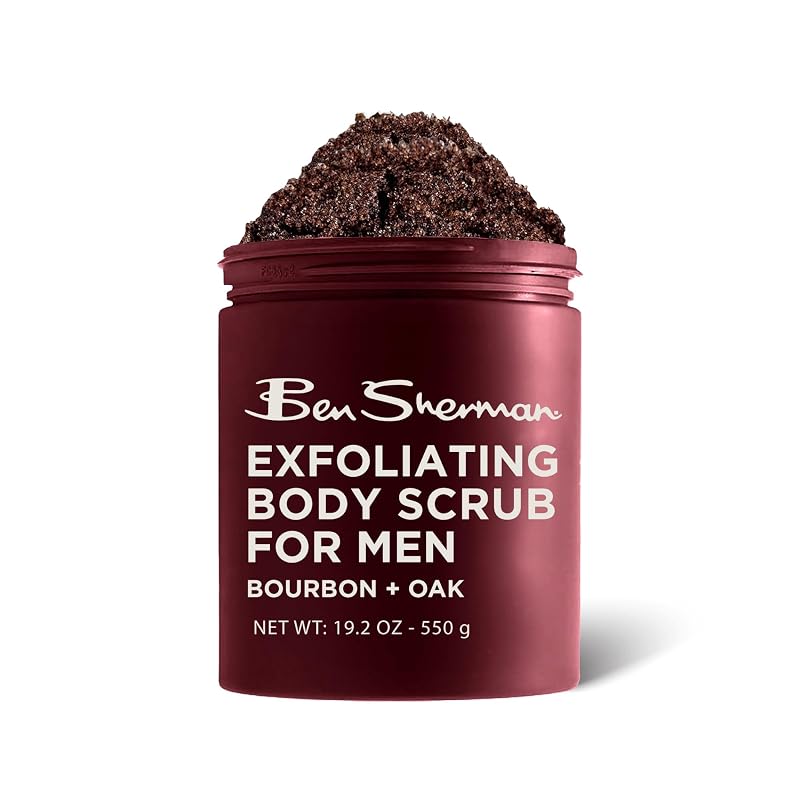 Esfoliante corporal masculino Ben Sherman com manteiga de karité, vitamina A e vitamina E