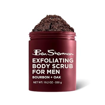 Ben Sherman Exfoliating Body Scrub For Men with Shea Butter Vitamin A and C, Moisturizing Hydrating Body Scrub for Healthy Skin