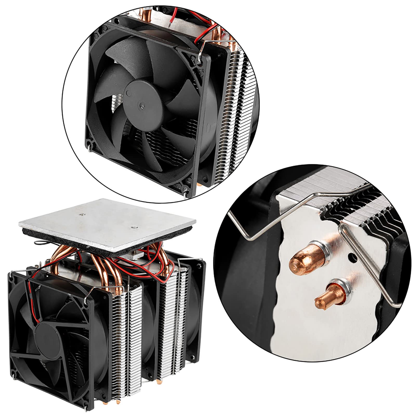 Chłodnica Termoelektryczna Chłodnica Półprzewodnikowa Chłodnictwo Urządzenie Chłodzące 12 V 10 A 120 W HT064112 Duża Płyta Chłodząca Puste Rury Miedziane Mini Lodówka