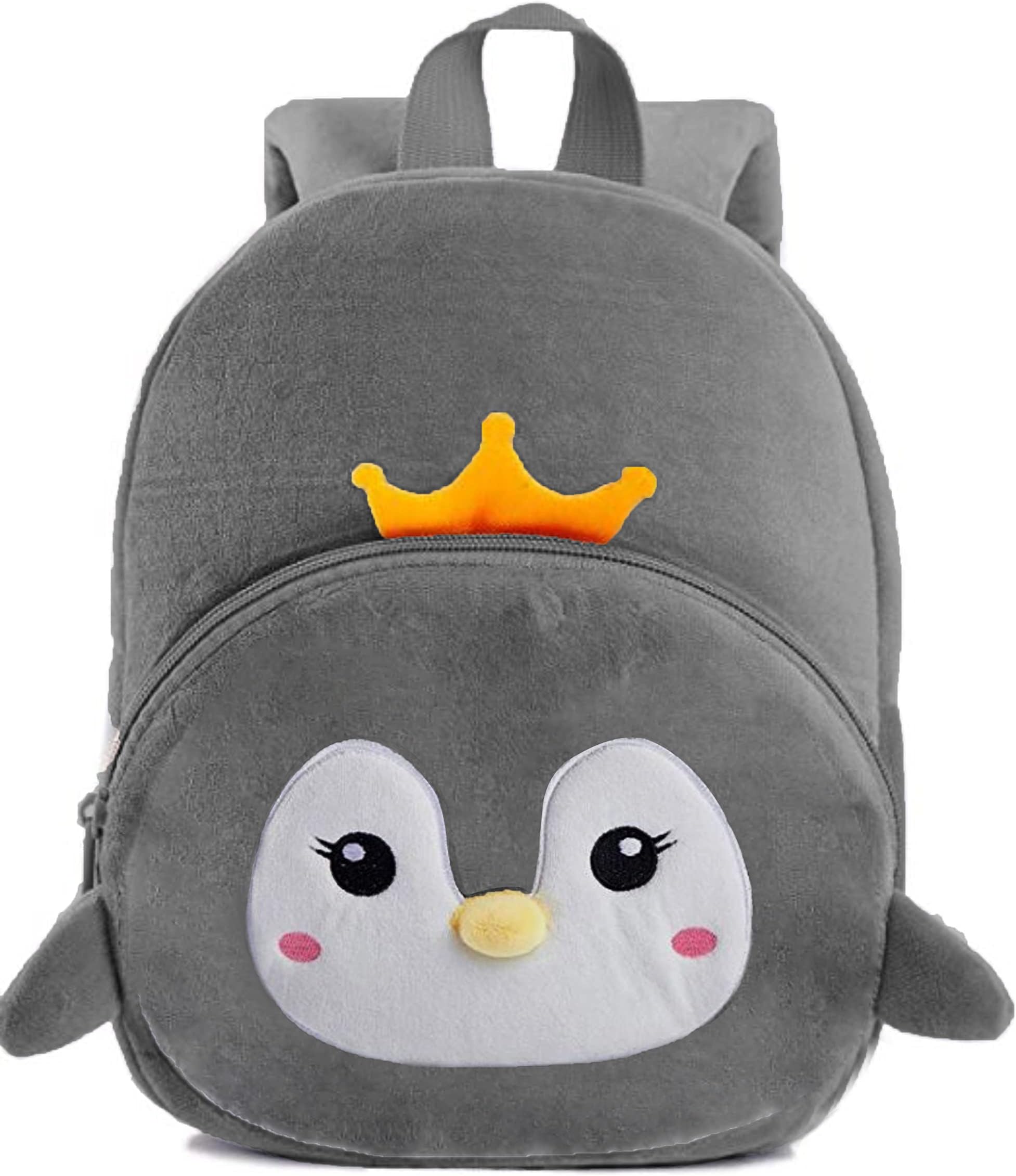 Cute Backpack for Nursery Children Soft Plush Velvet Cartoon Animal Plush Preschool Mini Travel Bags for Baby Girl & Baby Boy Ideal for Girls, Boys & Toddlers, 2-5 Years
