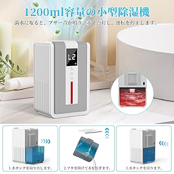 Amazon | ペルチェ式 除湿機 小型 除湿器 静音 【2025年新登场