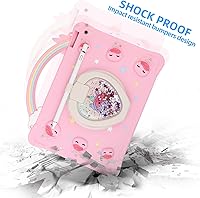 Vista 4 de Funda de unicornio con mango de arcoíris súper linda: compatible con Samsung Galaxy Tab A7 Lite de 8.7 pulgadas, funda protectora para Galaxy Tab A7