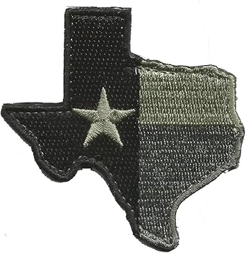 Die-Cut Tactical Texas Patch - Silver/ACU
