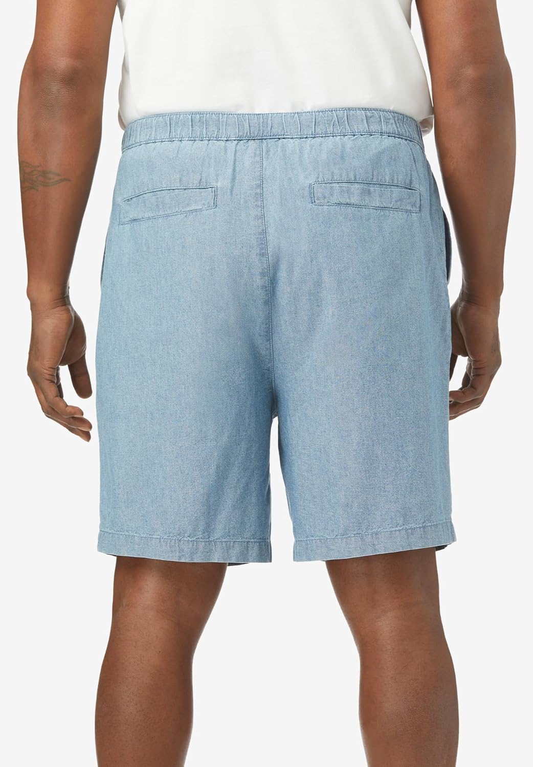 KingSize Men's Big & Tall Pull-On Knockarounds Chambray Shorts