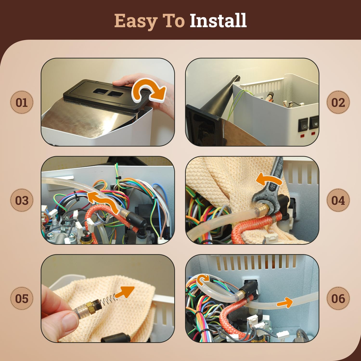 Gaggia Thermostat Replacement, M4 Thread, 107°C & 145°C - OEM Style Replacement for the Gaggia Classic Pro, Baby, Evolution, Espresso, Coffee & Others (Brew & Steam + 9 Bar OPV + Thermal Paste)