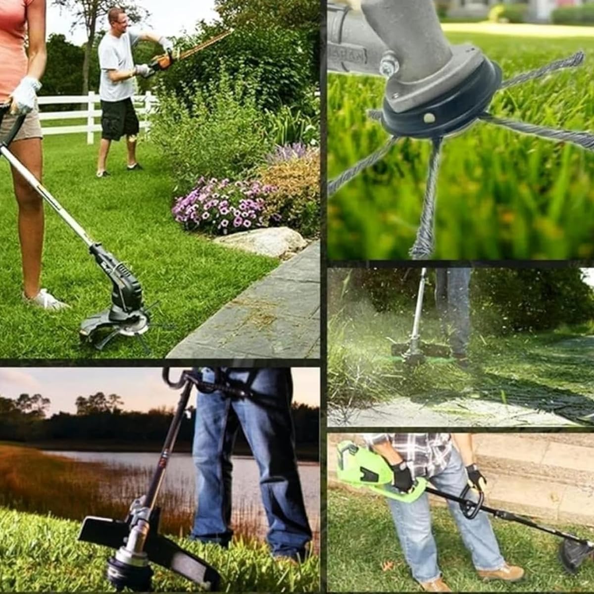 Supvox 15CM Grass Trimmer Head Replacement, Stainless Steel -7 Supvox 15CM Grass Trimmer Head Replacement, Stainless Steel -7