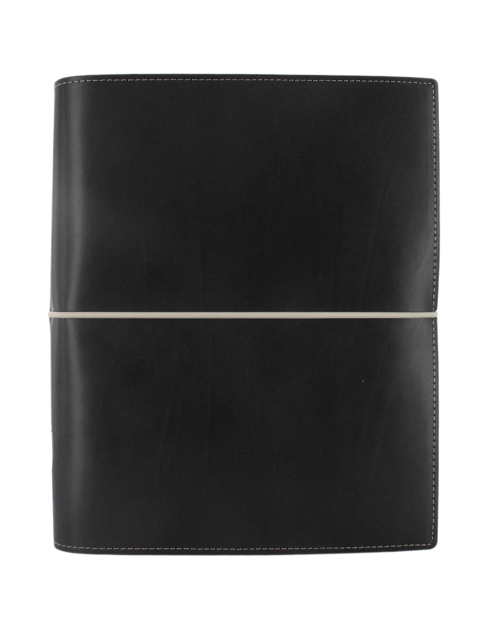 Filofax Domino Persönlicher Organiser Gummibandverschluss nachfüllbar A5, Schwarz