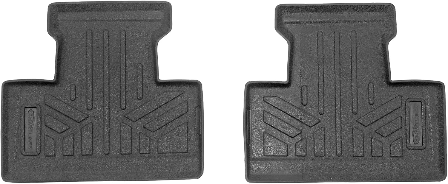 SMARTLINER All Weather Protection Custom Fit 1st Row Rugged Rubber Floor Liner Set Compatible with 2019-2023 Can-Am Maverick X3