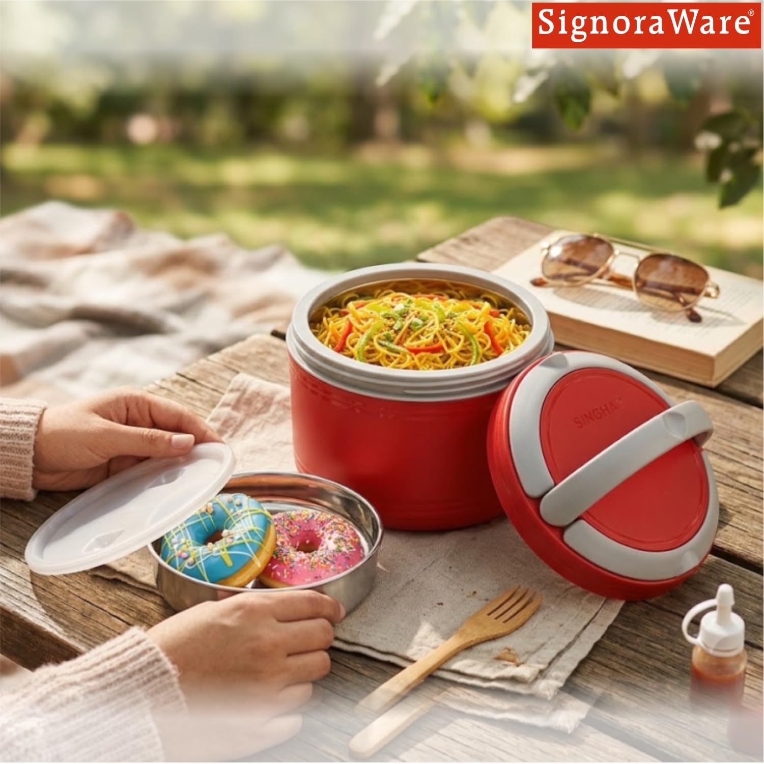 SignoraWare Big Bite Lunch Box - Leakproof & Insulated -3