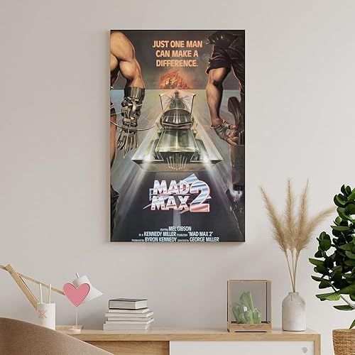 Miniatura 8 de Mad Max 2 pósteres de películas retro de los años 80, póster en lienzo estético para habitación, decoración moderna para el hogar, enmarcado, sin