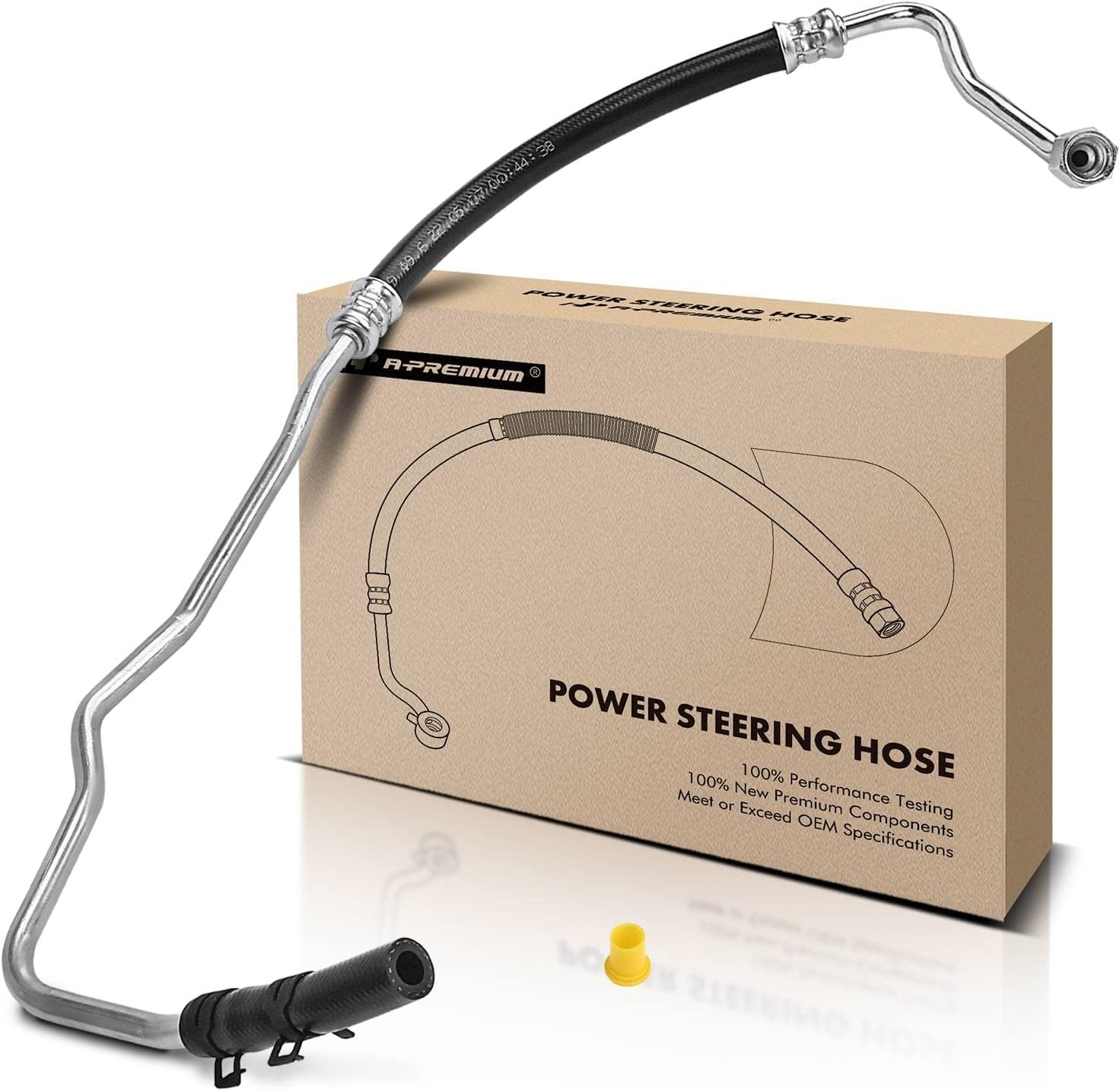 A-Premium Power Steering Return Hose Line Assembly Compatible with Subaru Legacy 1997-1999 2.2L, To Reservoir